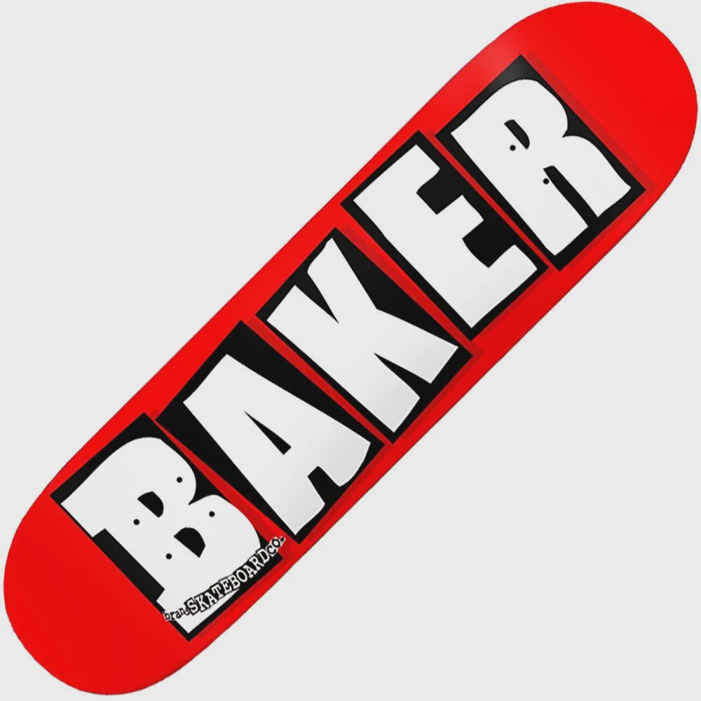 Baker Brand White Logo Deck 8.5
