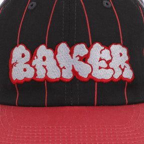 Baker Bubble Pin Black/Red Snapback Hat