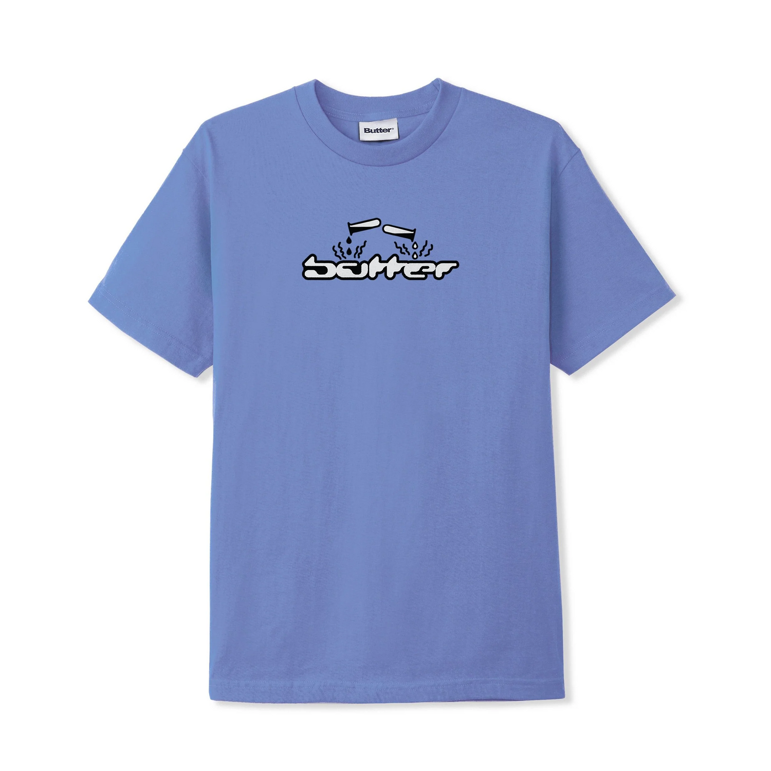 Butter Goods Corrosive Tee Periwinkle Large