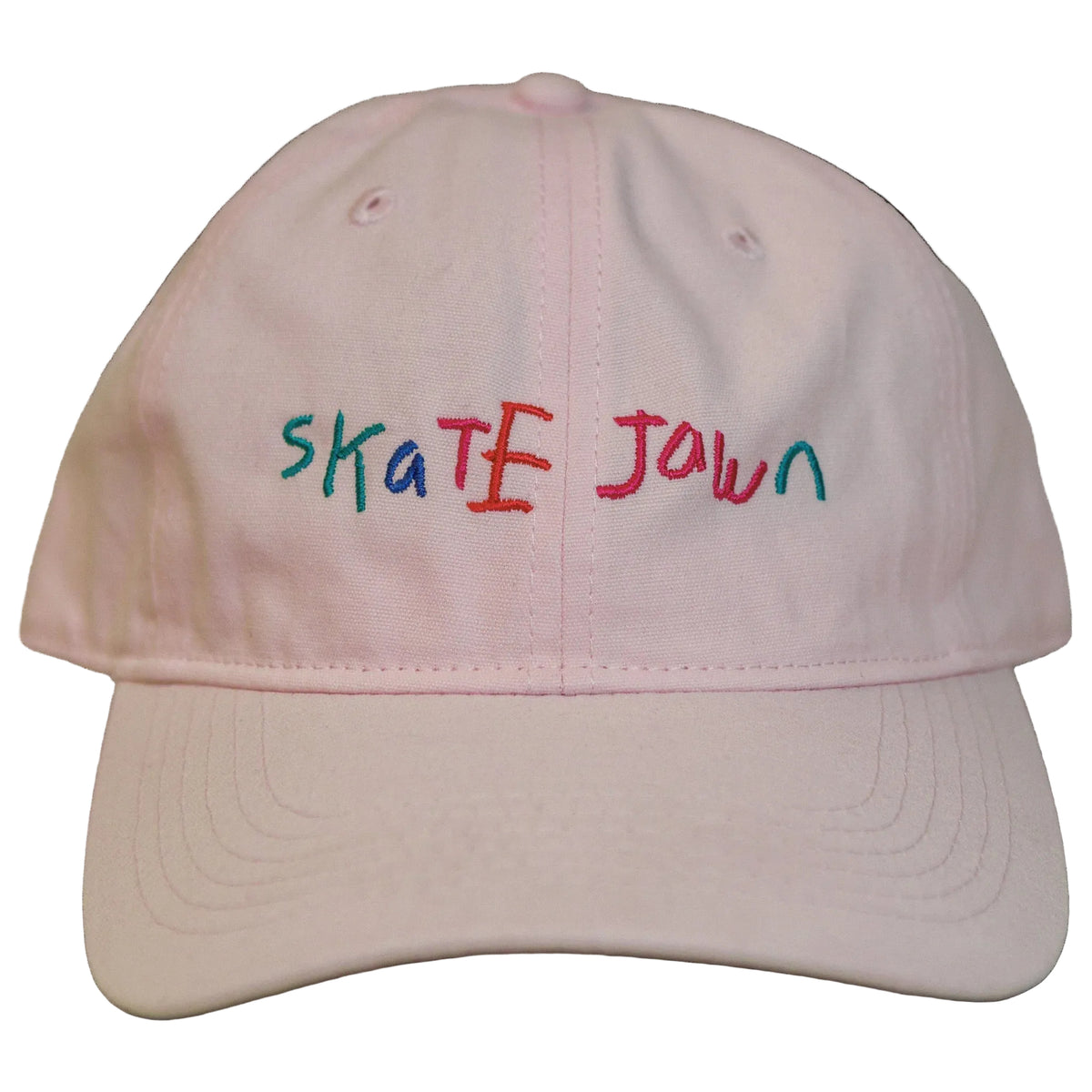 Skate Jawn Crayon Dad Hat Pink