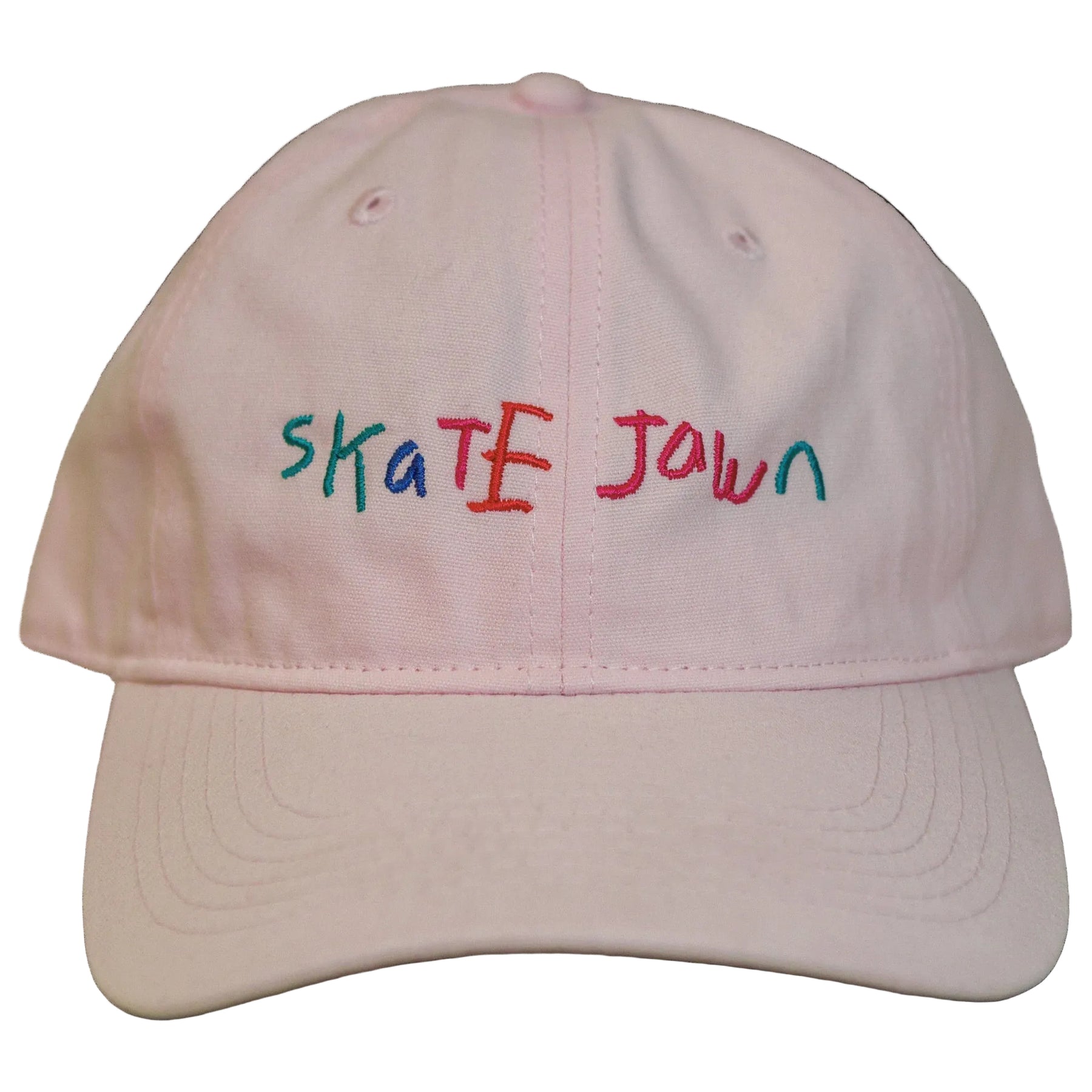 Skate Jawn Crayon Dad Hat Pink