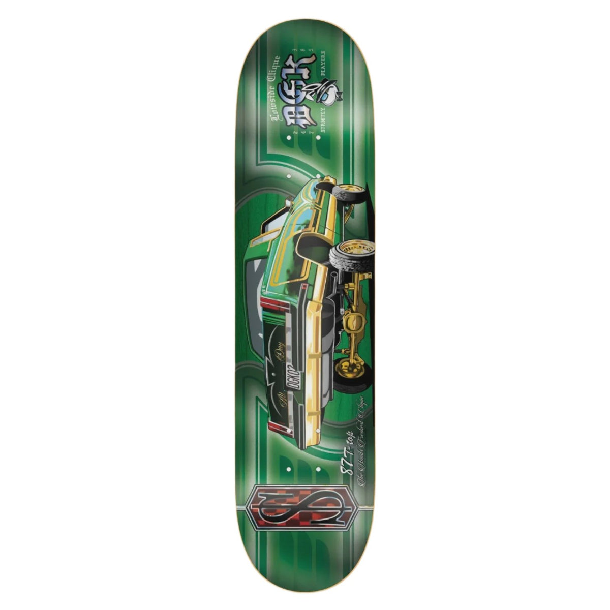 DGK T-Top Deck Green 8.38