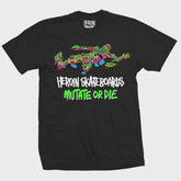 Heroin Good Shit Mutated Black Tee Large