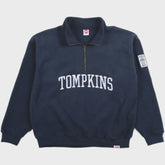 HOPPS X QS TOMPKINS 3/4 Zip Navy