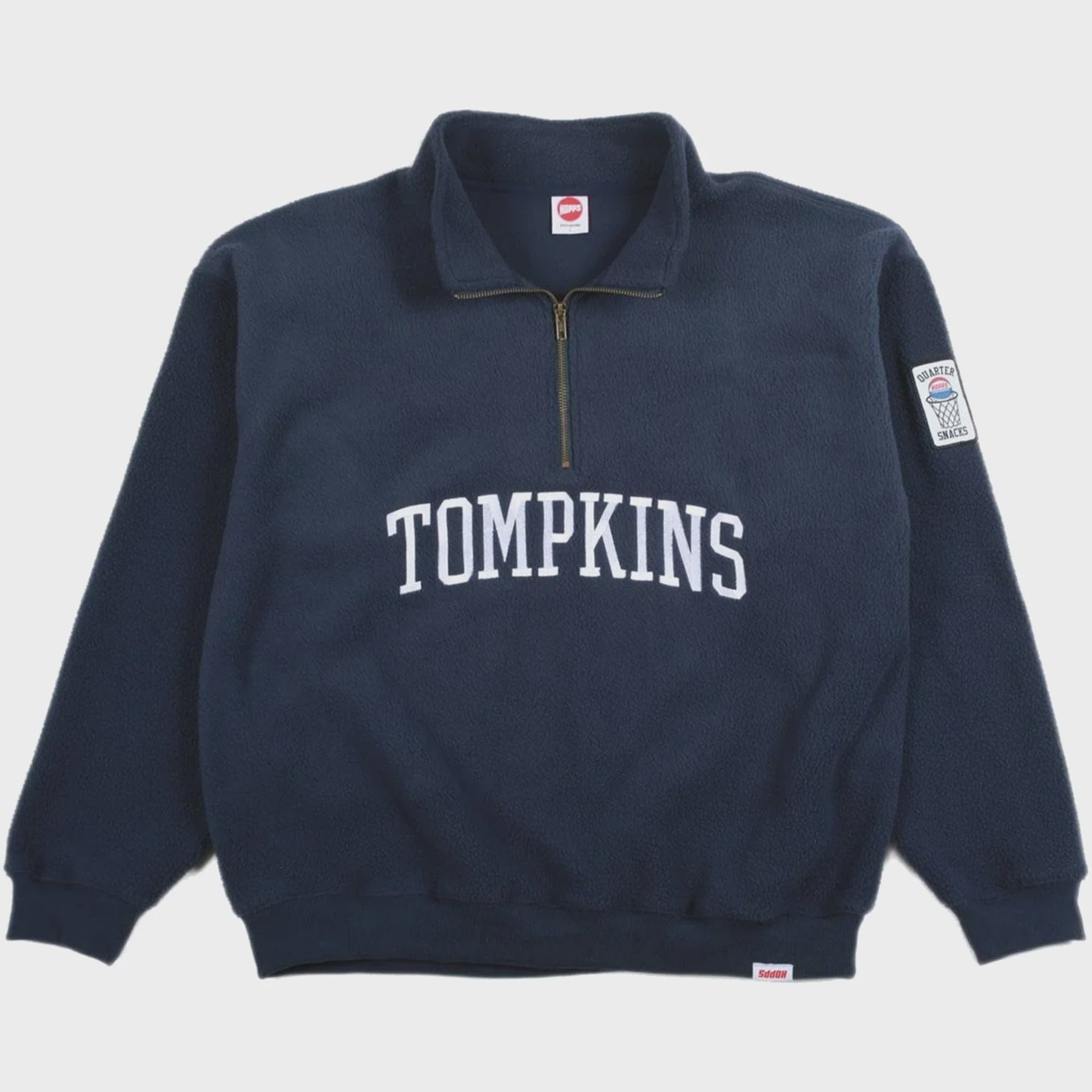 HOPPS X QS TOMPKINS 3/4 Zip Navy