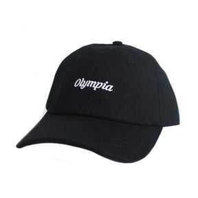 Olympia Script Hat Black