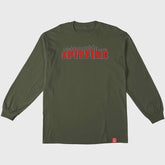Spitfire Demonseed Script Longsleeve Tee Military Green Medium