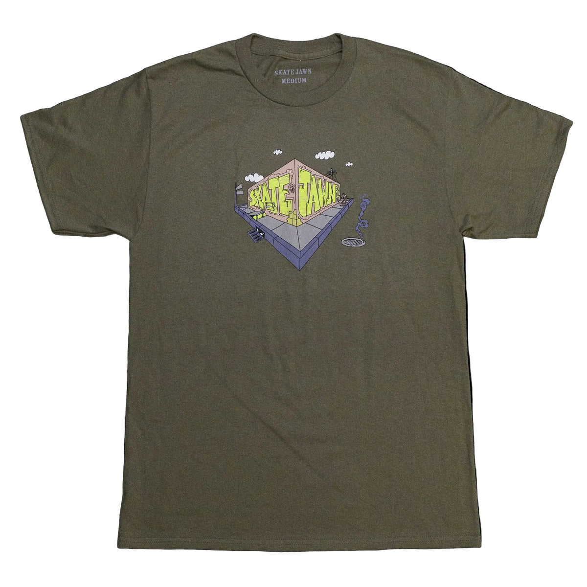 Skate Jawn Corner Tee - Brown