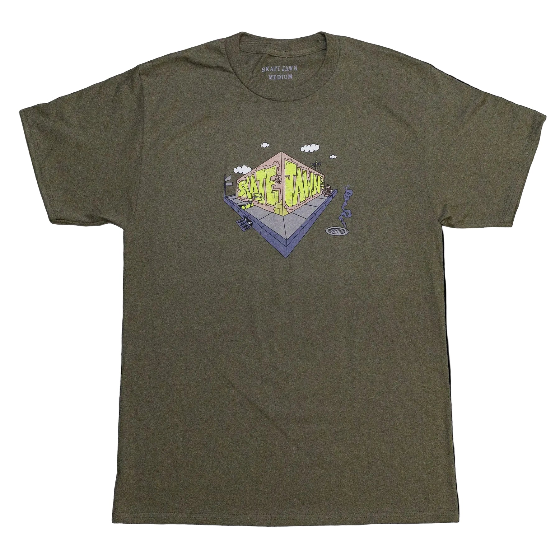 Skate Jawn Corner Tee - Brown