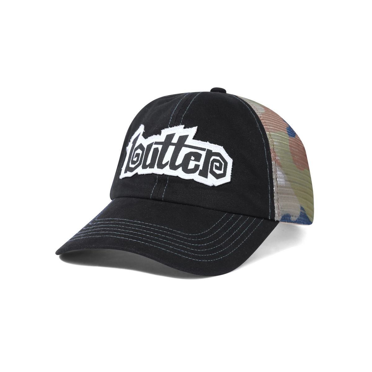 Butter Swirl Trucker Cap Black