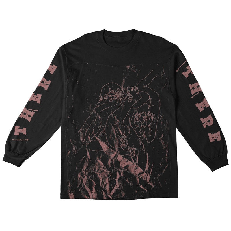 There Noise Longsleeve Tee Black/Pink Large