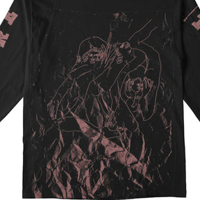 There Noise Longsleeve Tee Black/Pink Large