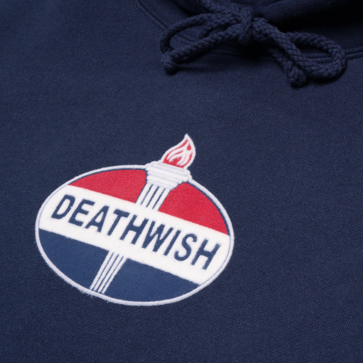 Deathwish Motorsport Hoodie Navy Medium