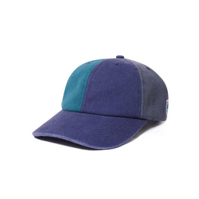 Butter Canvas Patchwork 6 Panel Cap Washed Navy