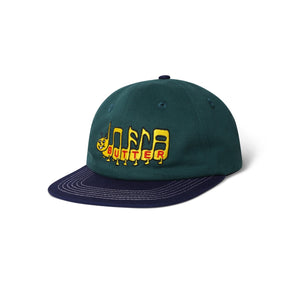 Butter Caterpillar 6 Panel Cap Forest/Navy