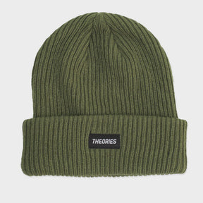 Theories Stamp Label Rib Knit Beanie
