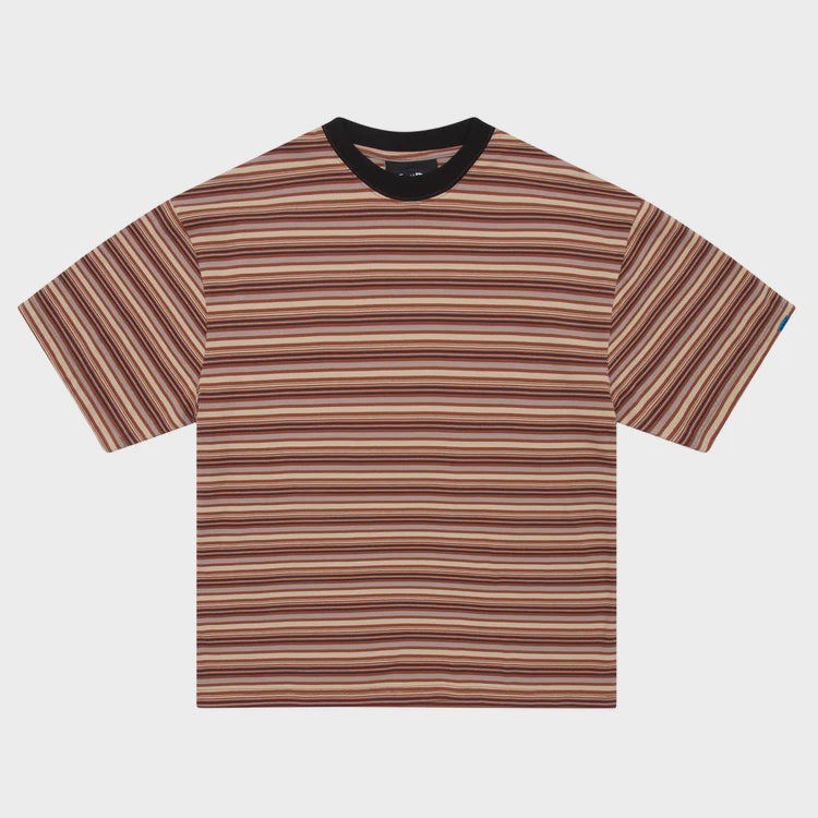 WKND Wilson Shirt Brown Stripe Medium