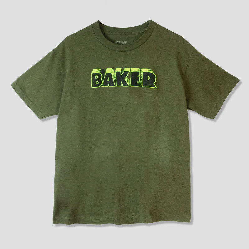 Baker Bold Tee Military Green Medium