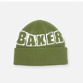 Baker Brand Logo Dark Green Beanie