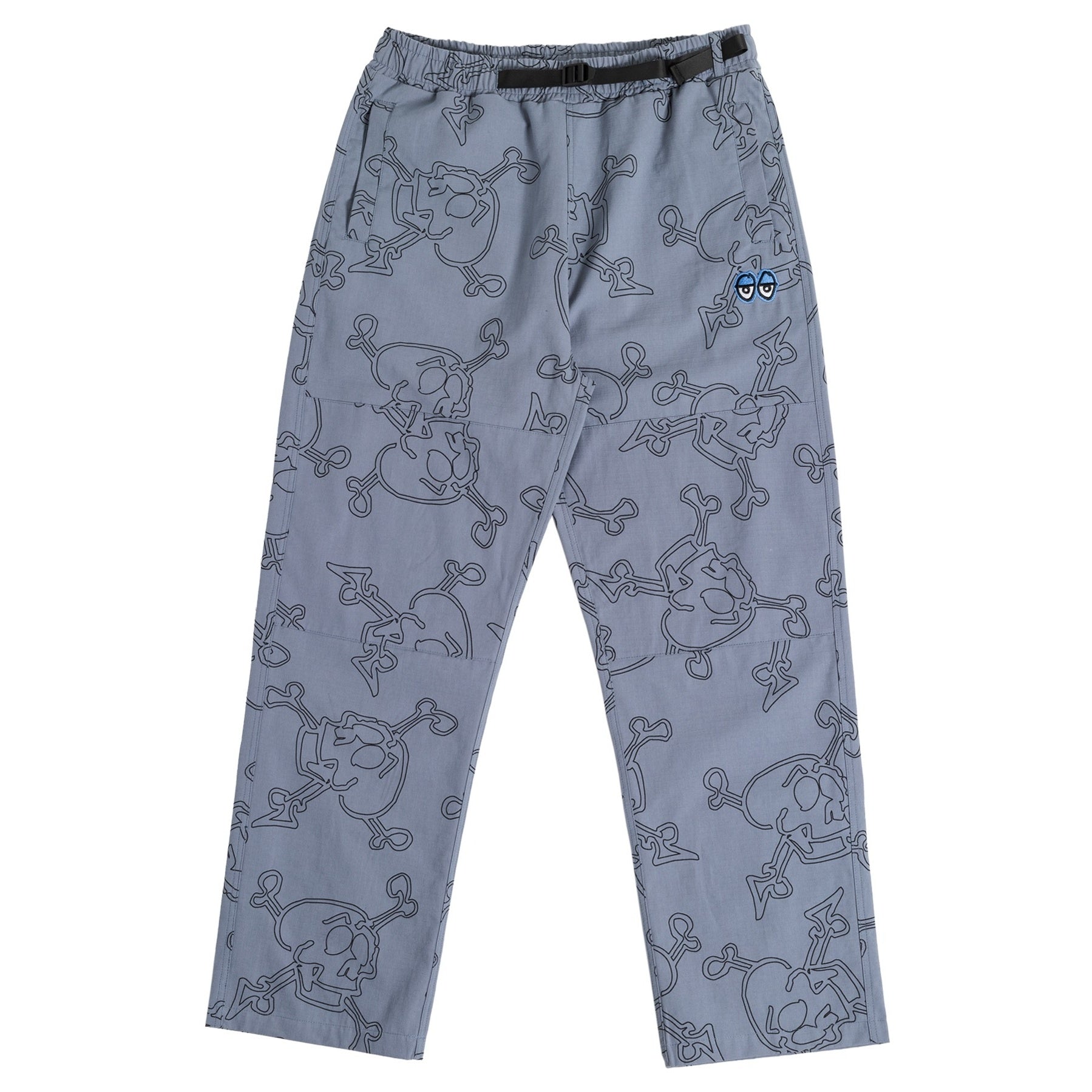Krooked Style Eyes Ripstop Double Knee Pant Grey